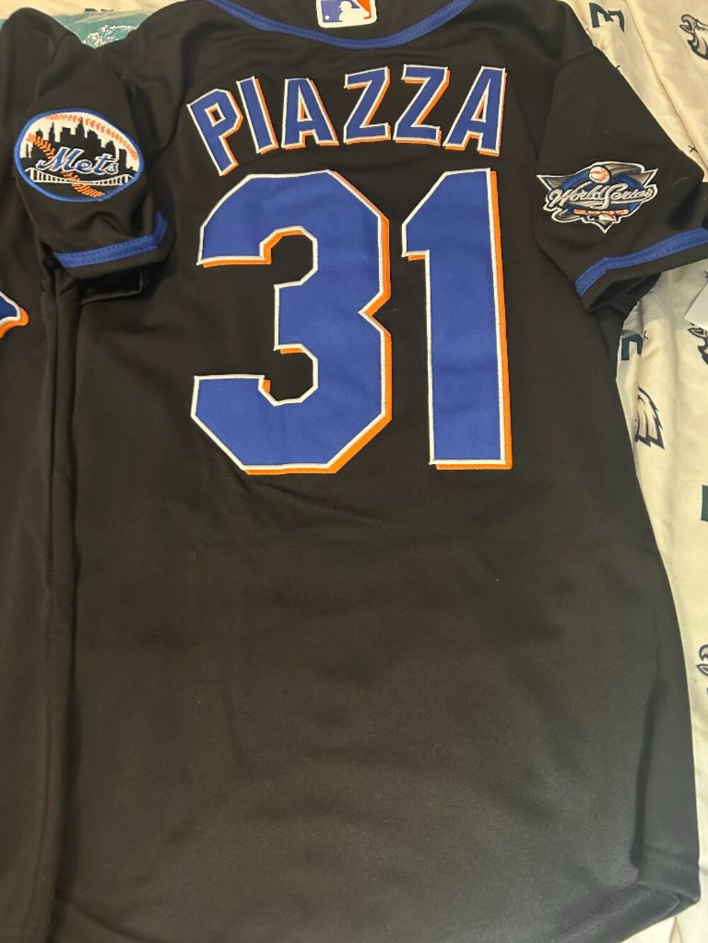 2000 NEW YORK METS MIKE PIAZZA Men's JERSEY M,L,XL,2X,3X by Mitchell & Ness NWT - Picture 4 of 7